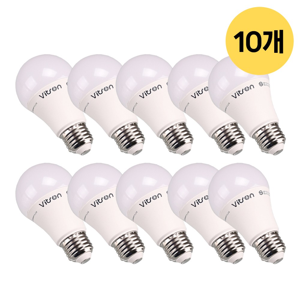 비츠온 LED 벌브 10W A60 전구 램프 E26, 10개, 전구색 7,990원