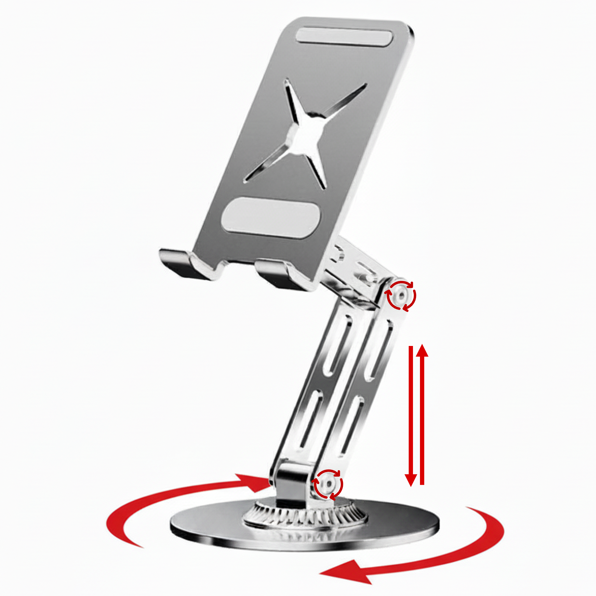 그린픽 360도 회전 태블릿 스탠드 거치대 초경량 접이식 휴대용 높이 각도 조절, 블랙, 1개 10,900원