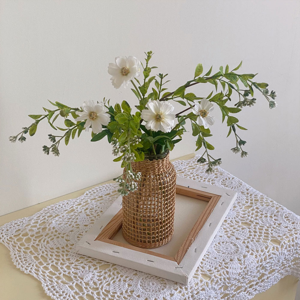 영이오브제 직사각형 손뜨개 테이블매트 2color 도일리 깔개 13,000원