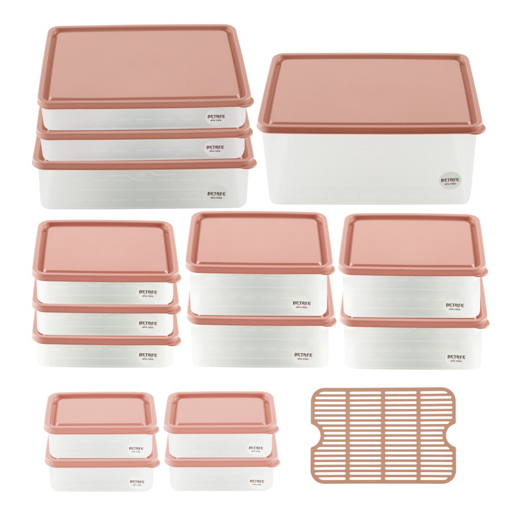 [슈퍼HOT][XEONIC] 제오닉 비트리 냉동실 보관용기 17종 S세트, 핑크, 1세트 39,800원