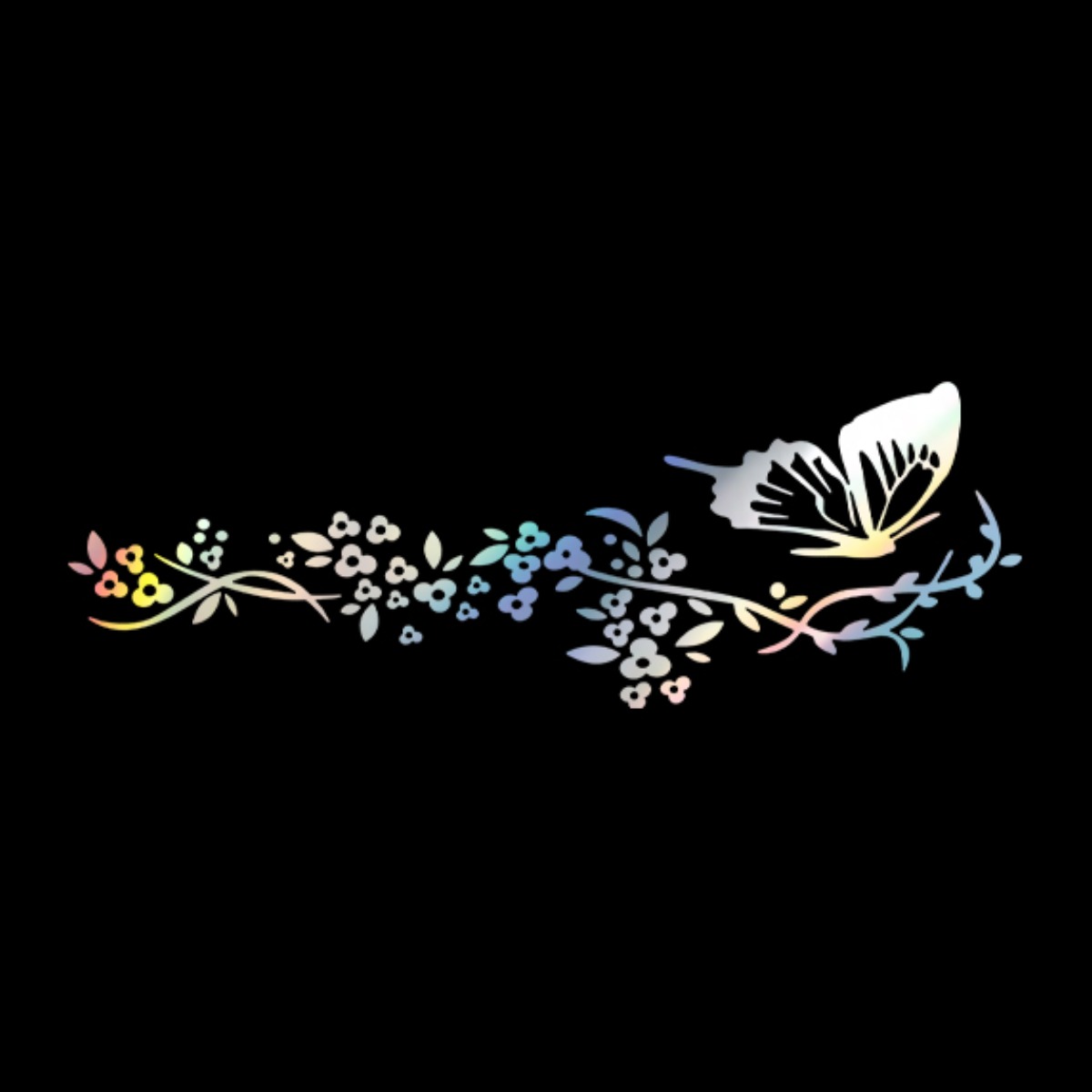 자동차포인트00771꽃가지와나비 튜닝스티커, 블랙, 1개 8,900원