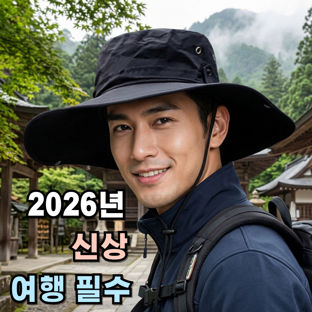 라스푸텐 등산 캠핑 낚시 대두 모자 벙거지 햇빛 운동 커플 사파리 챙모자 여행 아웃도어, 블랙 13,900원