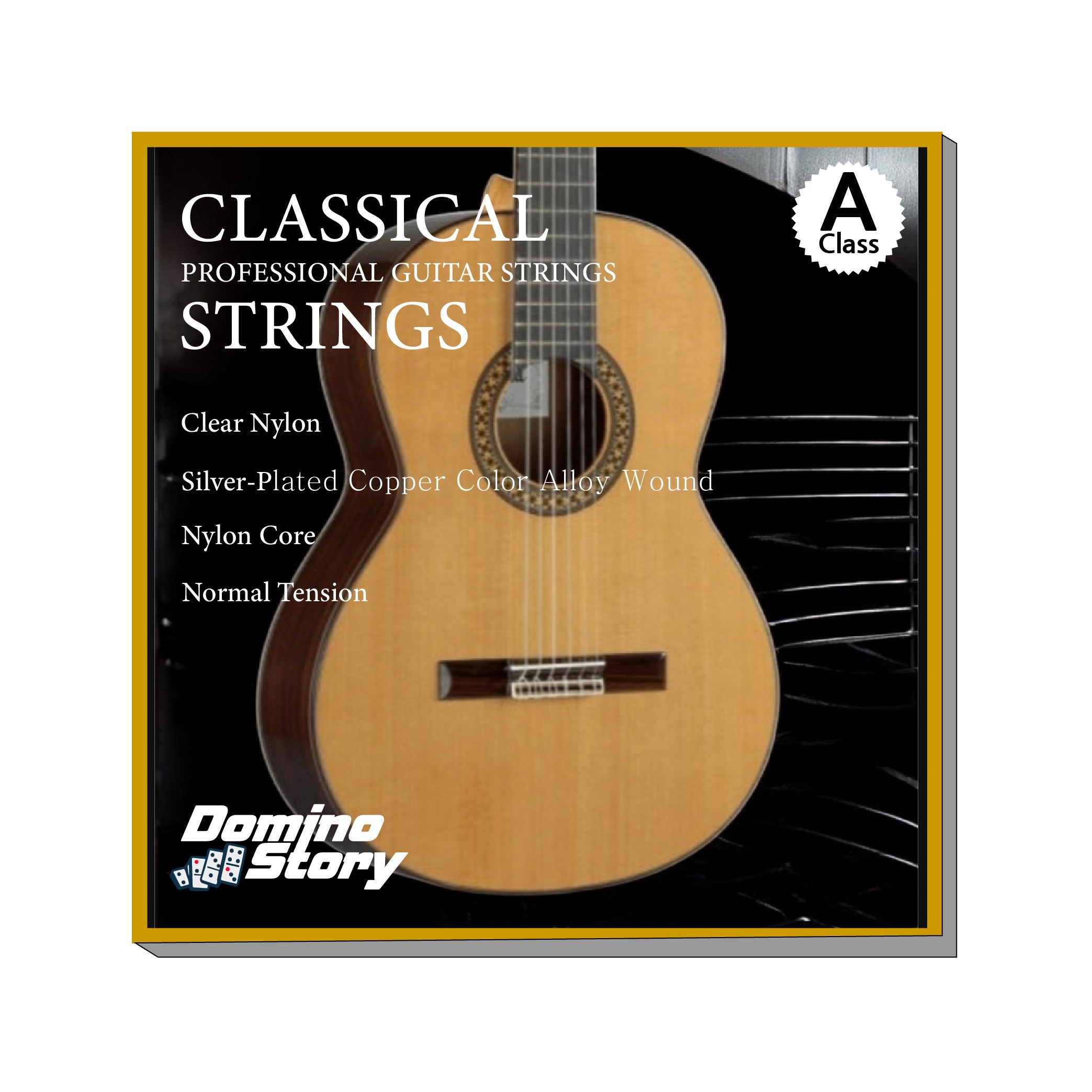 DOMINO STORY 클래식 기타 줄 스트링 세트 나이론 은도금 실버 코팅, 3세트, 실버, 클래식기타줄 16,000원