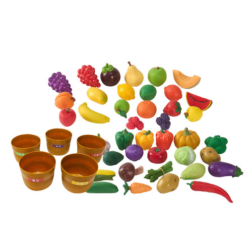 [캐스B] 플레이 말랑말랑한 과일 야채 바구니세트(1064set) 소꿉놀이 장보기 역할놀이, 1개 68,000원