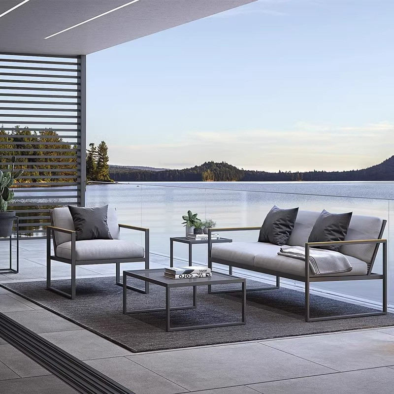 야외테이블 의자 세트 베란다 가구 쇼파 호텔 소파 펜션 카페 테라스 발코니 풀빌라 정원 옥탑, 1인+2인+롱 테이블+사이드 테이블 1,709,200원