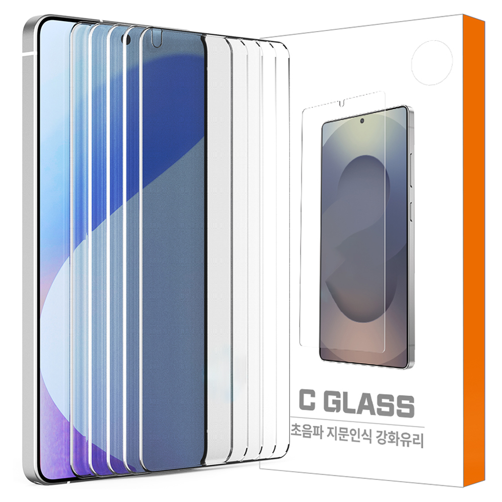 하이온 C글라스 초음파 지문인식 강화유리 휴대폰 보호필름 투명, 5개 10,940원