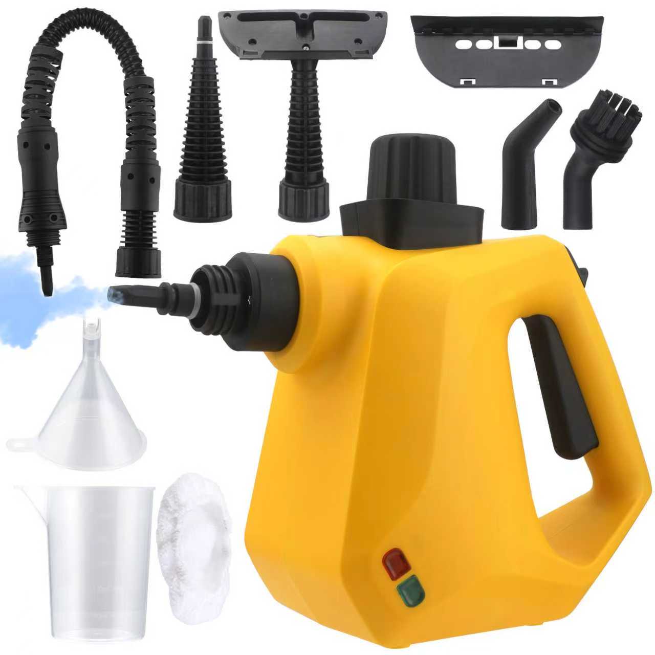 Voltmate 다용도 고온 고압 핸디 스팀청소기 더 다양한 부속 고압 고온 분사 스팀 침대 소파 세척 청소기, 노란색, 1개 38,310원