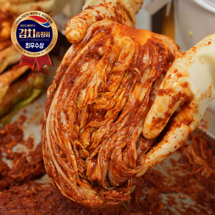 (김치품평회 최우수상) 국내생산 당일제조 국내산 배추 주안이네 포기김치 32,900원