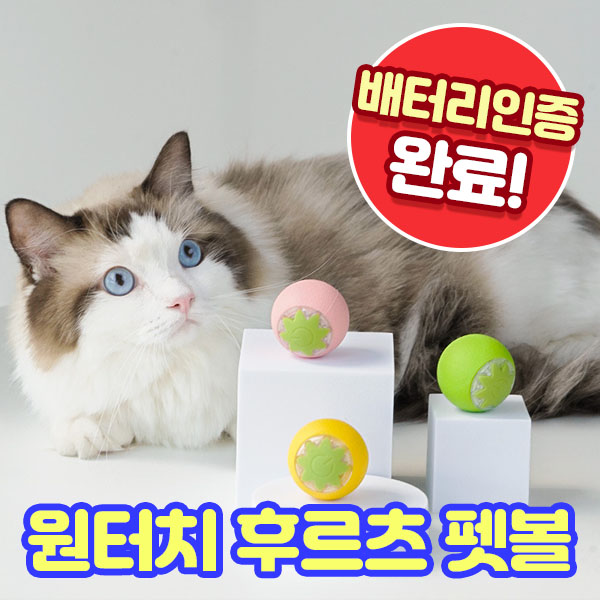 앤트앤비 원터치 후르츠 펫볼 고양이 강아지 자동장난감 6,210원