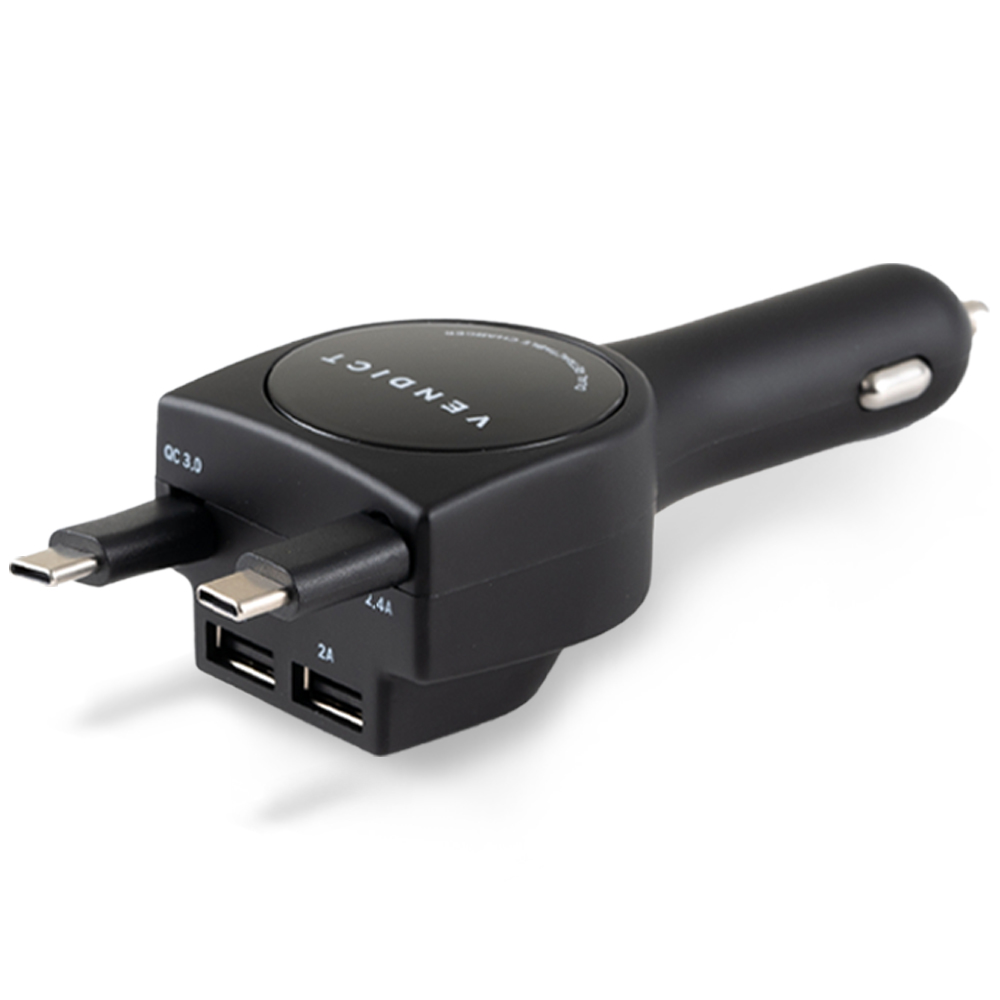 벤딕트 릴타입 시거잭 4in1 C타입 차량용 고속 충전기 20,950원