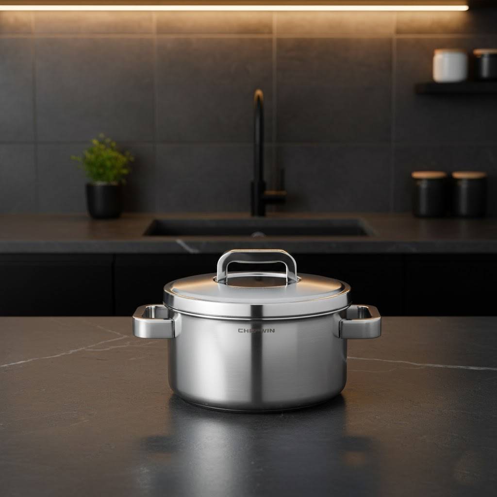 쉐프윈 316STS 커퍼코어 통5중 구조 인덕션겸용 스테인리스 양수냄비 20cm 227,000원