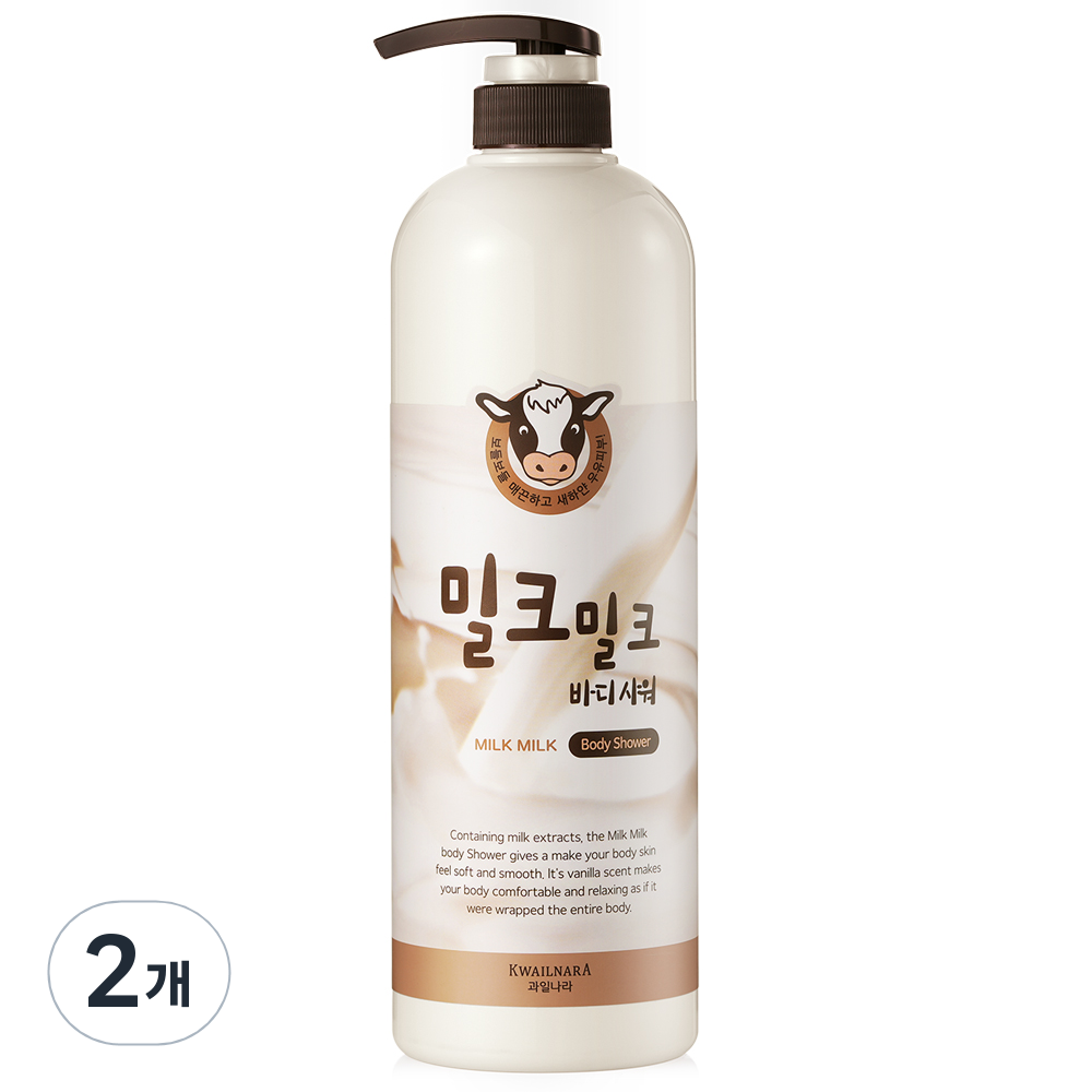 과일나라 밀크밀크 바디 샤워, 2개, 1L 12,730원