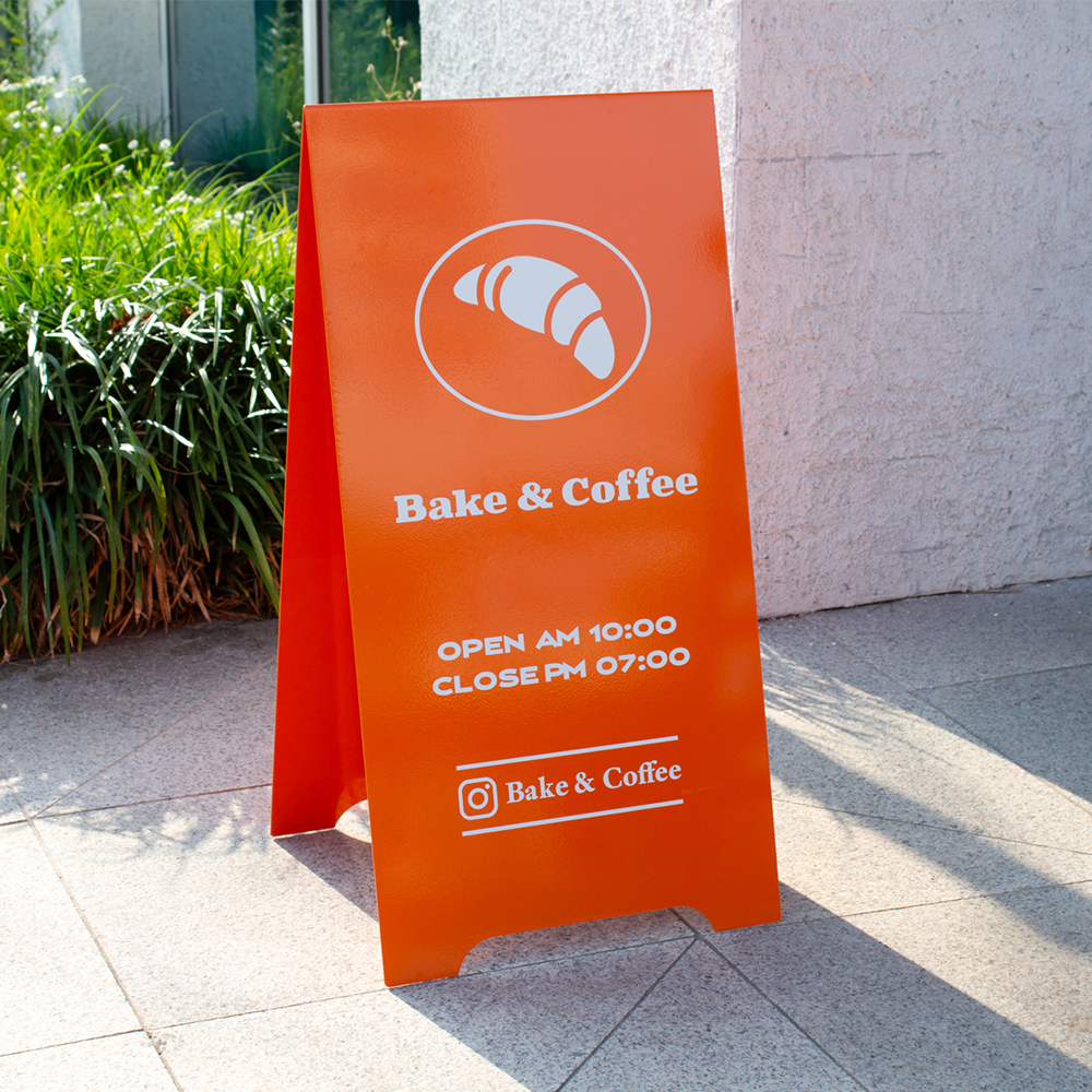 애드바이 a형입간판 제작 카페 입간판 매장 철제 배너 거치대 소형 75,000원