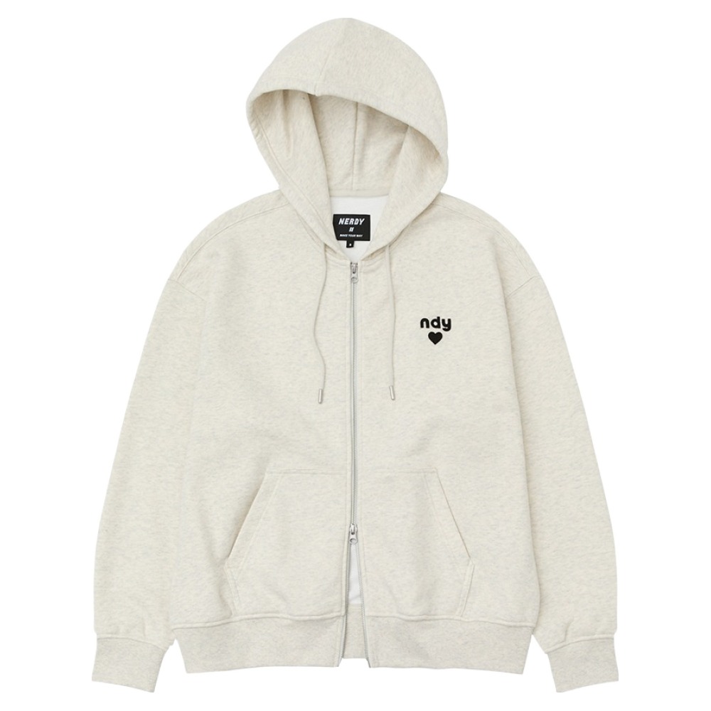 널디 남녀공용 하트 로고 후디 집업 78,480원