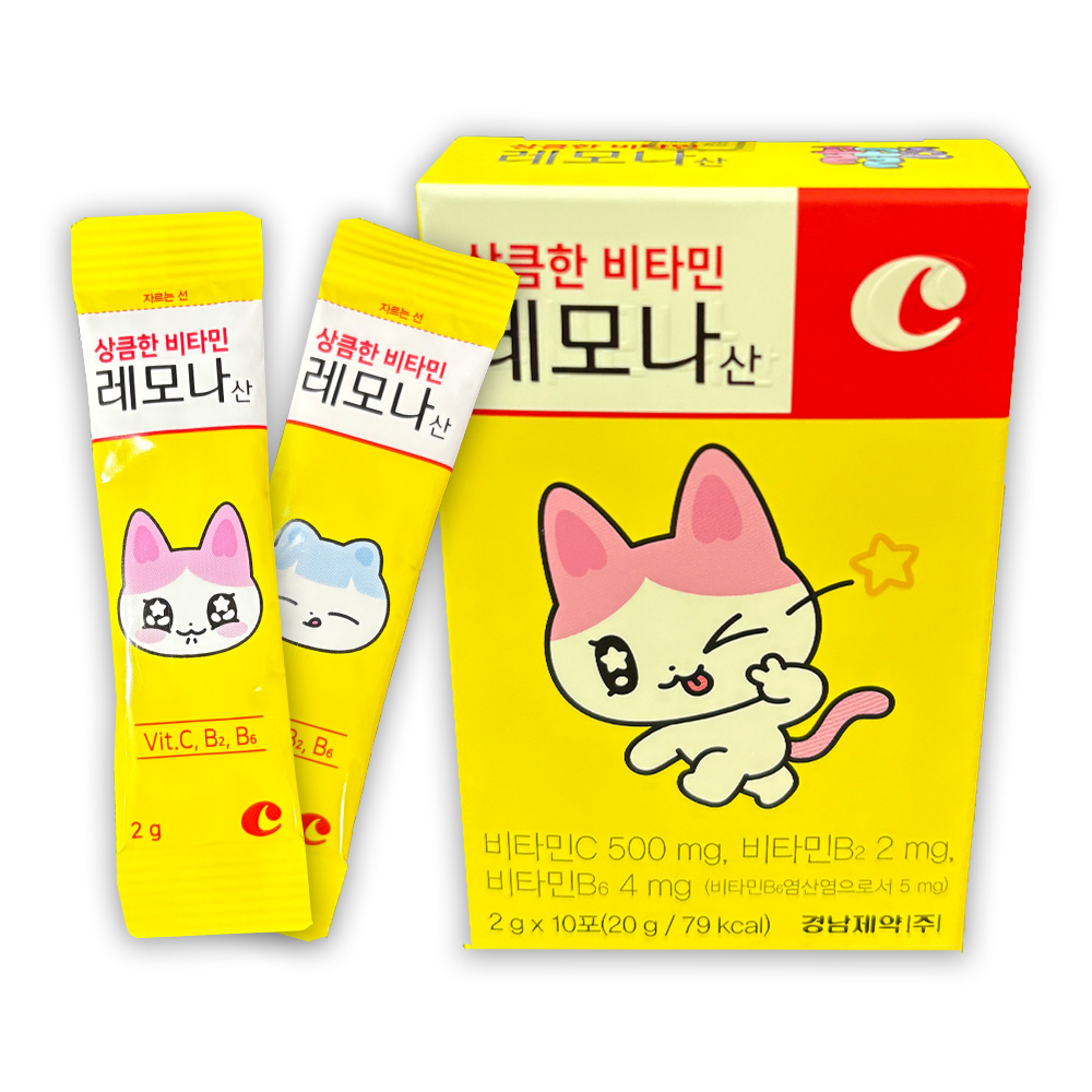 경남제약 상큼한비타민 레모나 산 카카오 골골즈 1갑 4,900원