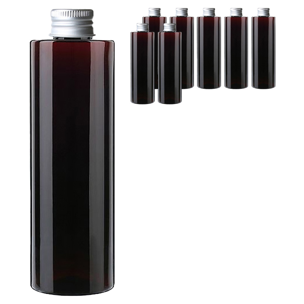 병도매닷컴 AC250 갈색투명 음료용기 알루미늄 실버캡, 250ml, 8개 9,320원