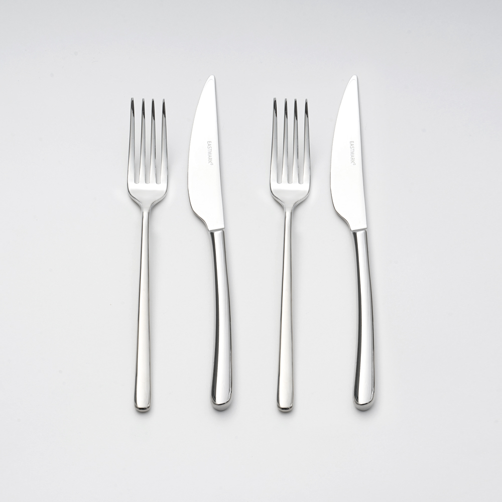 이스트마크 디저트 커트러리 2인 세트, 단일 색상, 포크 2p + 나이프 2p, 1세트 13,570원