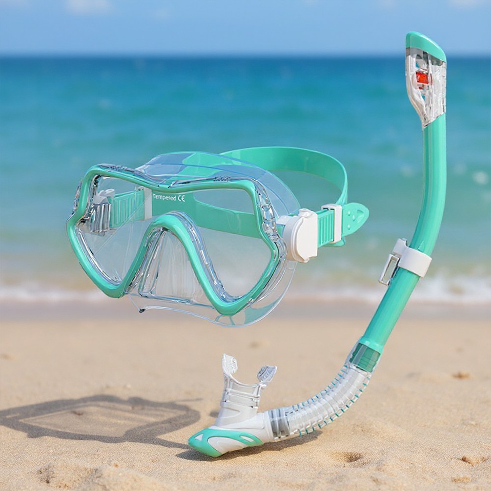 퓨어포스 프리미엄 스노클링 마스크 세트 고투명 일체형 렌즈 성인 수경 남녀공용 고글형 물안경 실리콘 마우스피스 프리다이빙 수영 장비 24,900원