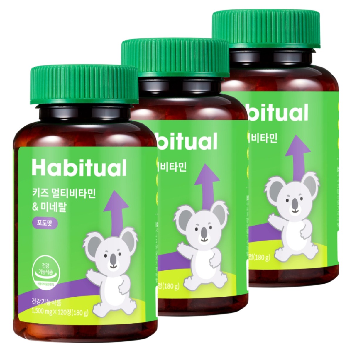 와이즐리 키즈 멀티비타민 미네랄, 3개, 120정 29,890원