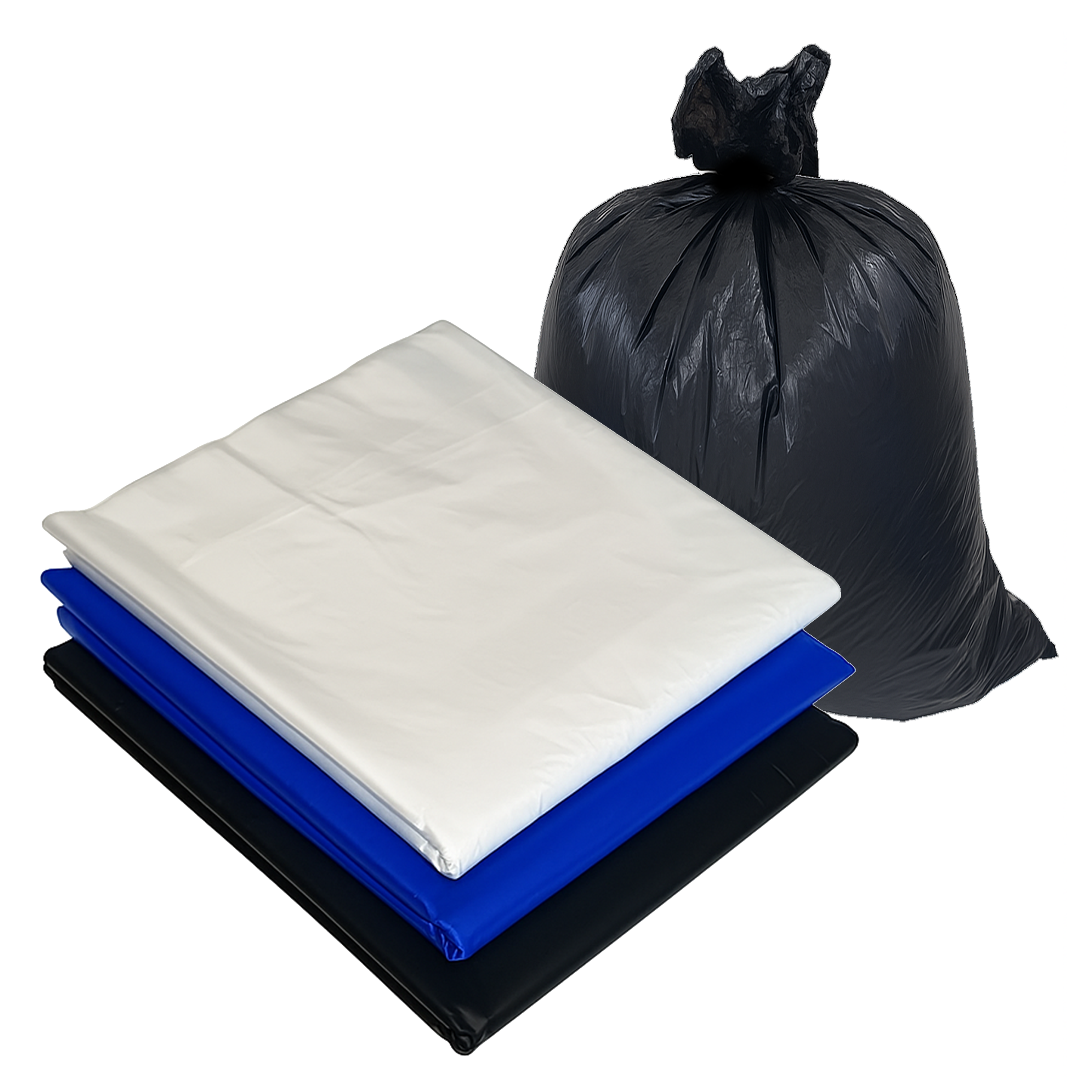 봉다리하우스 분리수거 재활용 쓰레기봉투 평판 검정, 80L, 100개 15,800원