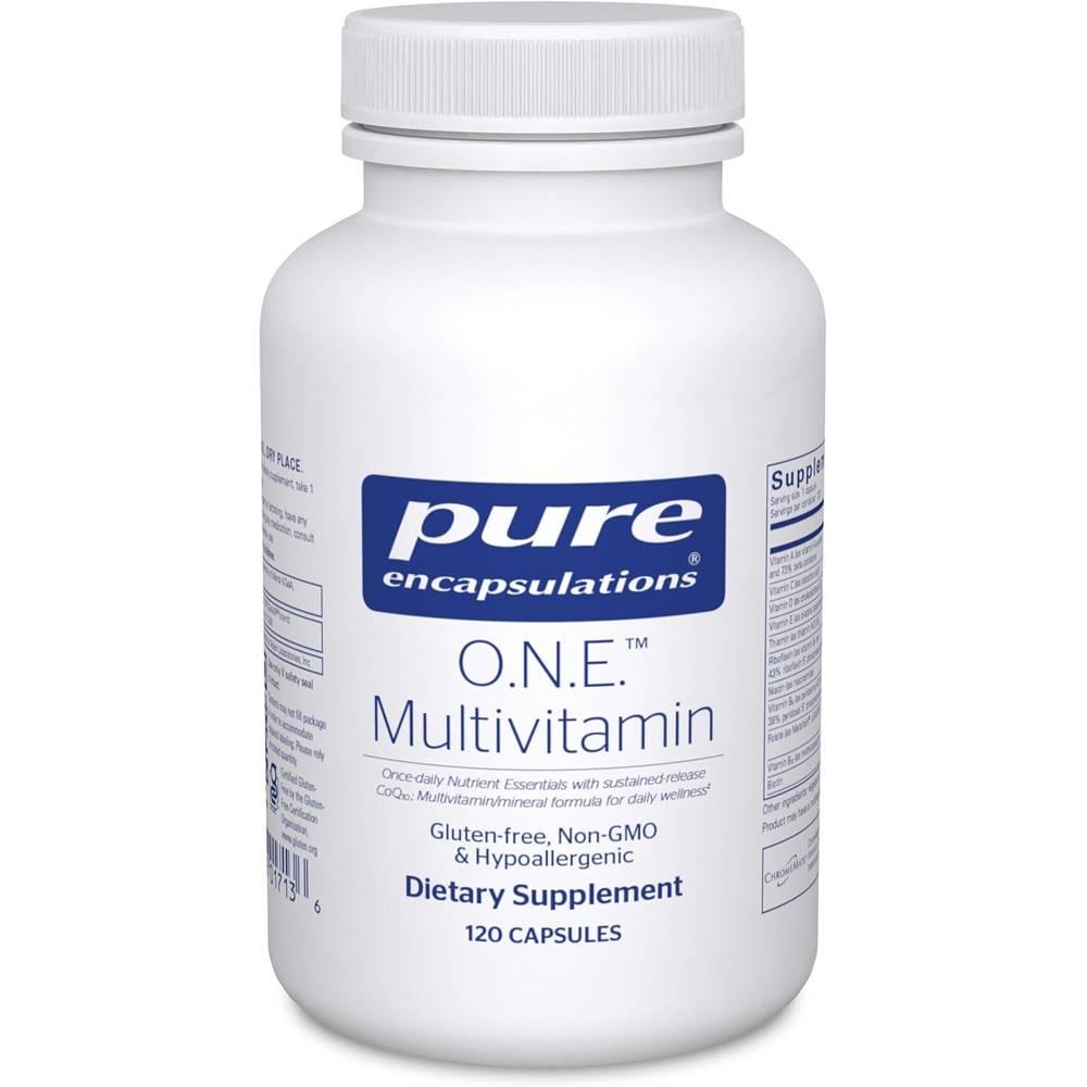 퓨어인캡슐레이션 원 멀티비타민 활성엽산, 코큐텐, 루테인 캡슐 Pure Encapsulations O.N.E. Multivitamin 210,700원