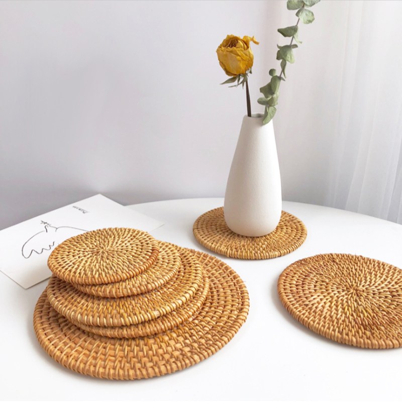 라탄 받침 티코스터 컵받침대 홈카페 인테리어 1,380원