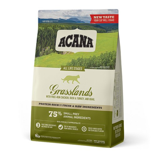 아카나 그래스랜드 캣, 1개, 1.8kg, 닭+오리 38,000원