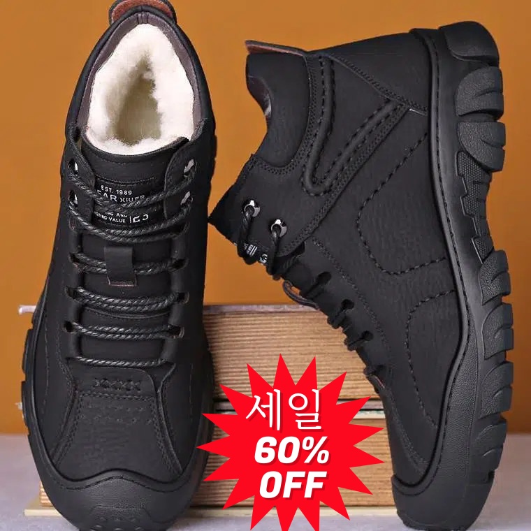 POMTOR 겨울 남성용 방한 보온 운동화 하이탑 기모 스노우부츠 29,230원