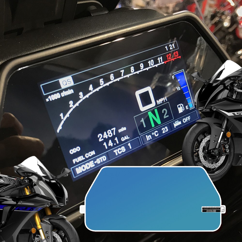 오토티엔 야마하 YZF-R1 R1M 15년-2024년 계기판필름 스크래치 보호필름 기스방지, 1개 14,100원
