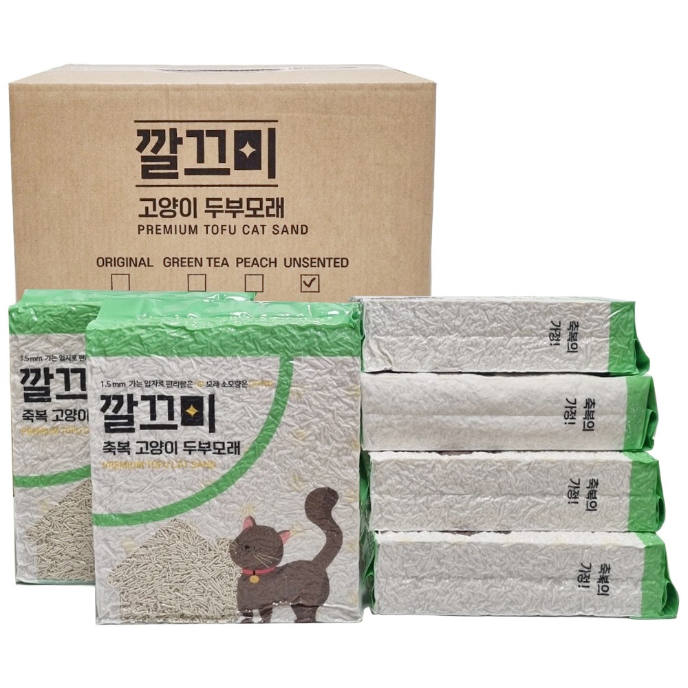고양이두부모래 1.5mm 극세사입자, 8L, 6개, 녹차향 32,900원