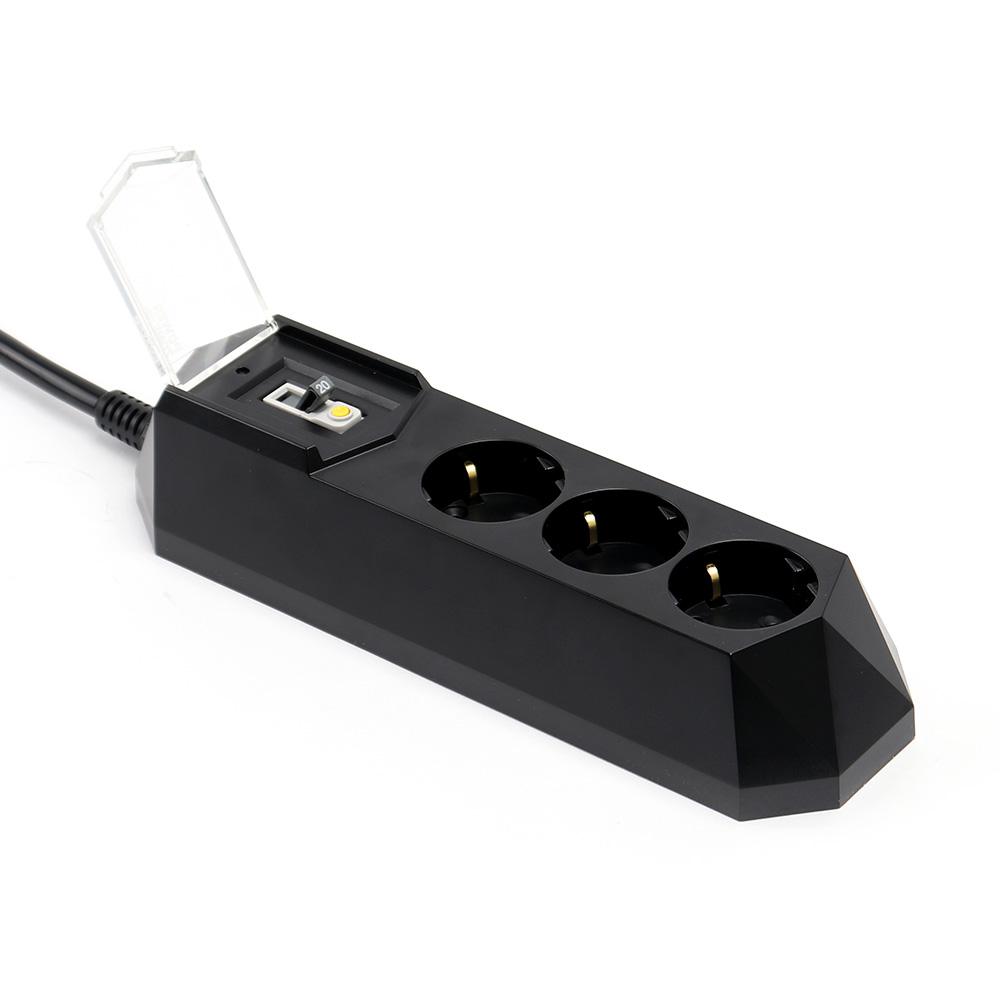 아이정 고용량 누전차단 멀티탭 3구 블랙, 1개, 1.5m, 누전 3구 블랙 42,900원