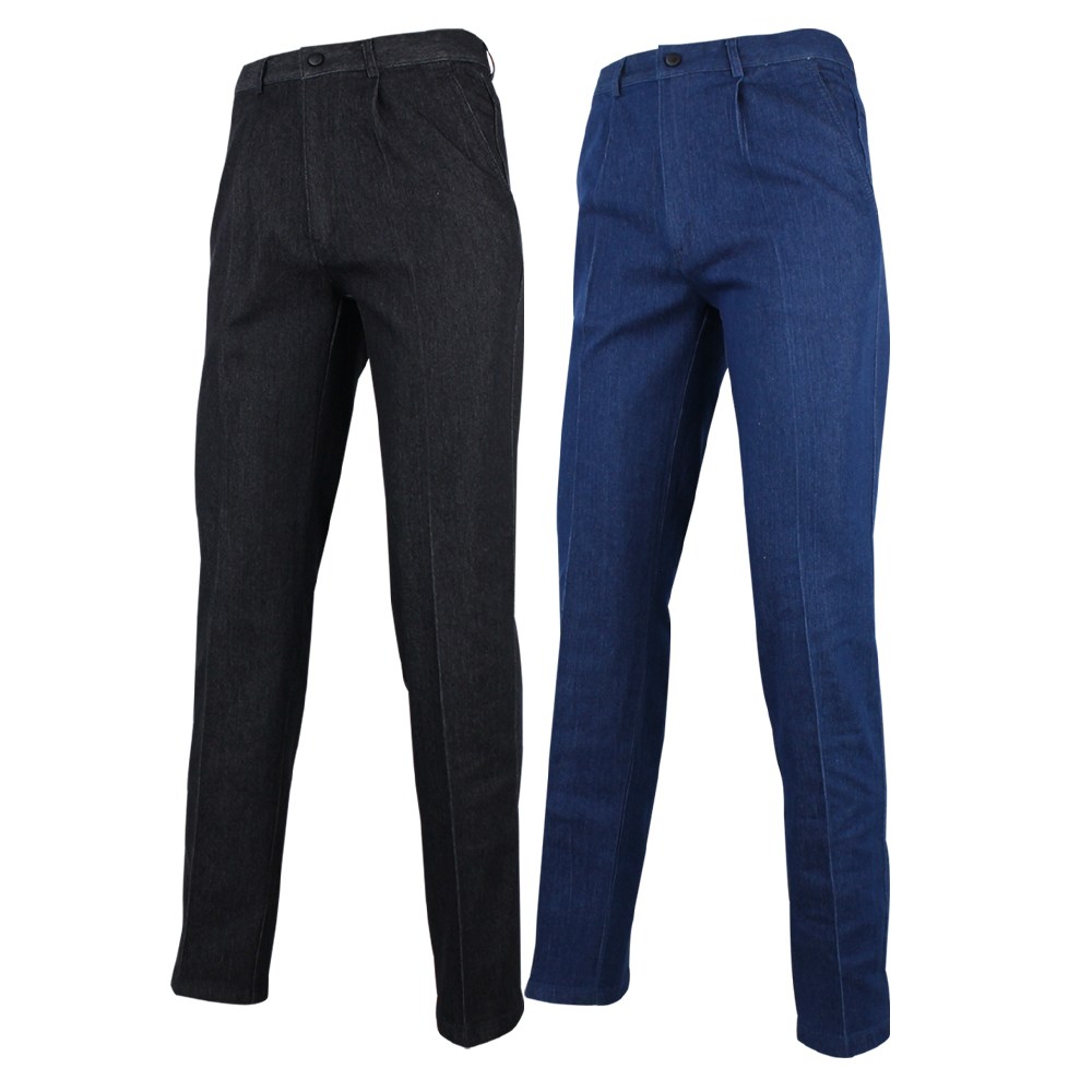 [더빅보스] 여름 작업복 남자 청작업복 1+1 청바지 스판 데일리 팬츠 빅사이즈 30~44인치 28,500원