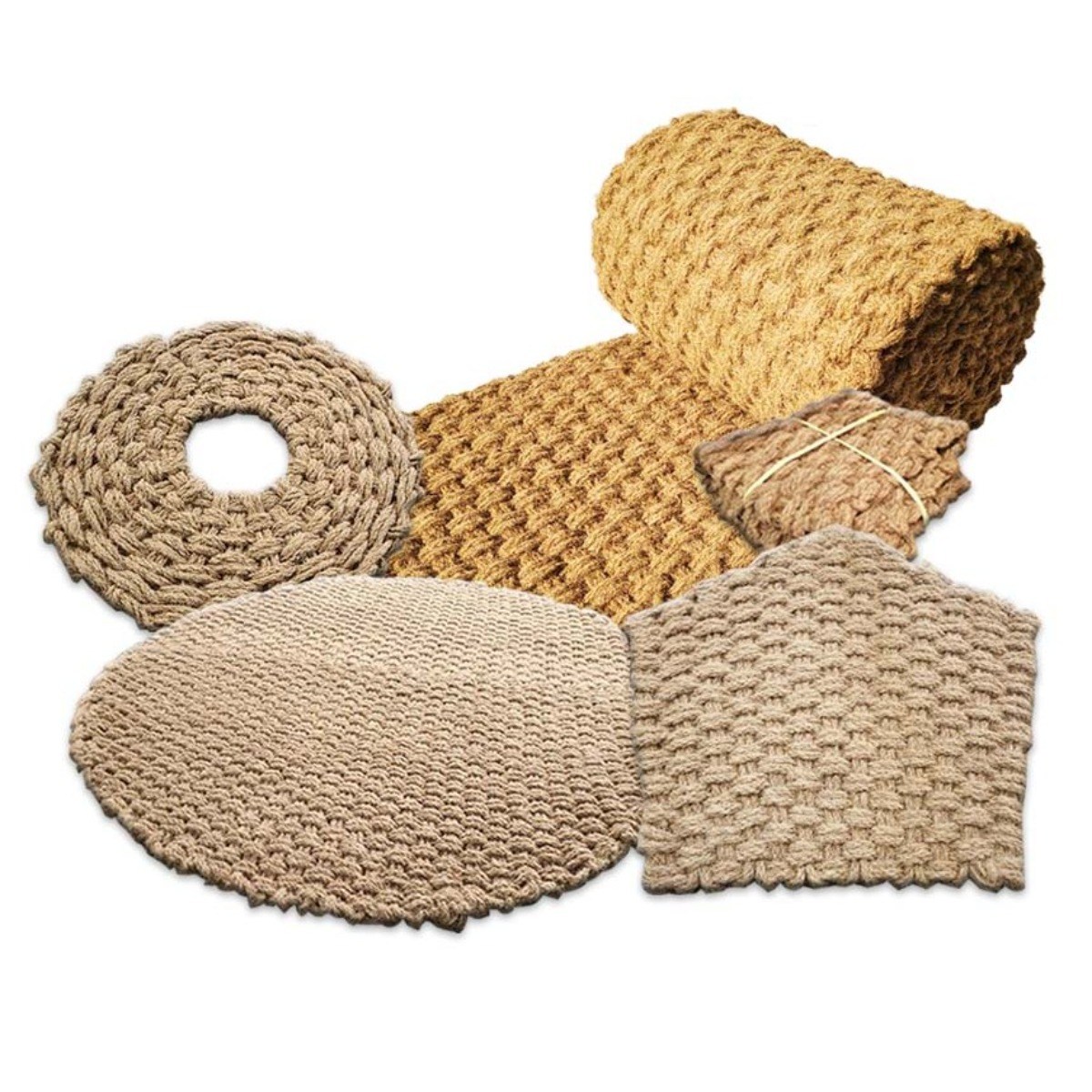 베트남직수입 친환경 야자 매트 35T 원형매트 오각형매트 수목보호매트 현관매트 산책로 등산로 보행매트, 야자매트, 1개 88,500원