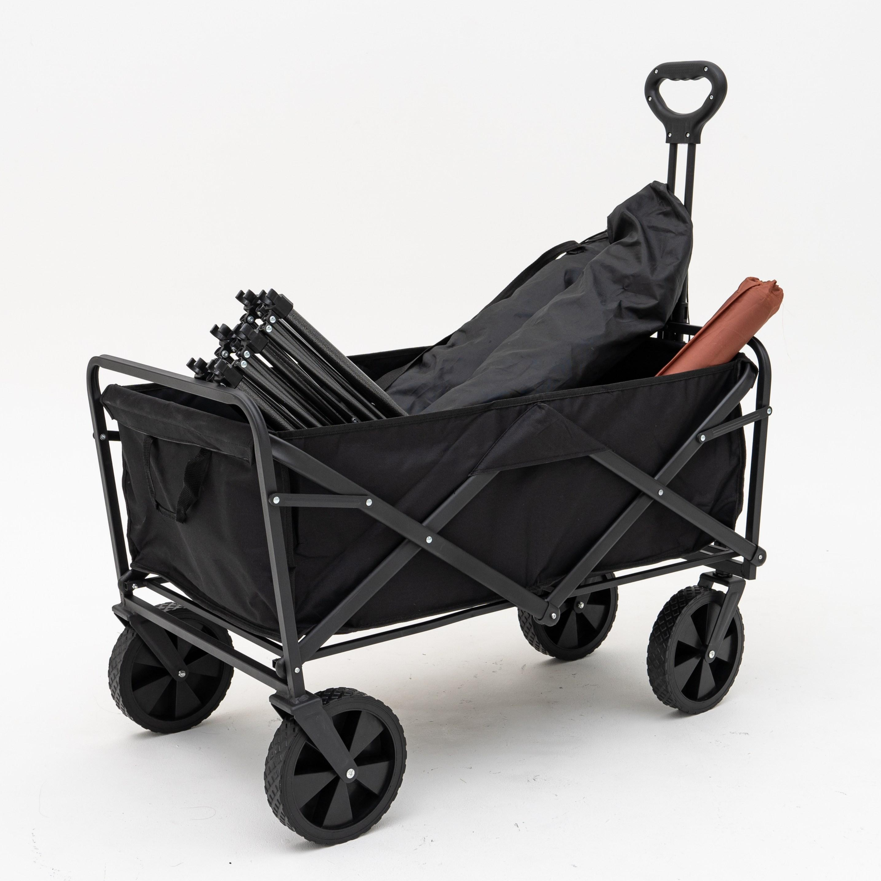 리빙오보제 아웃도어 캠핑 폴딩 카트, 블랙, 1개, 블랙 49,500원