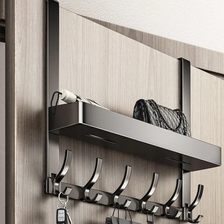 라워스 무타공 도어 옷걸이 행거, 그레이, 1개 14,600원