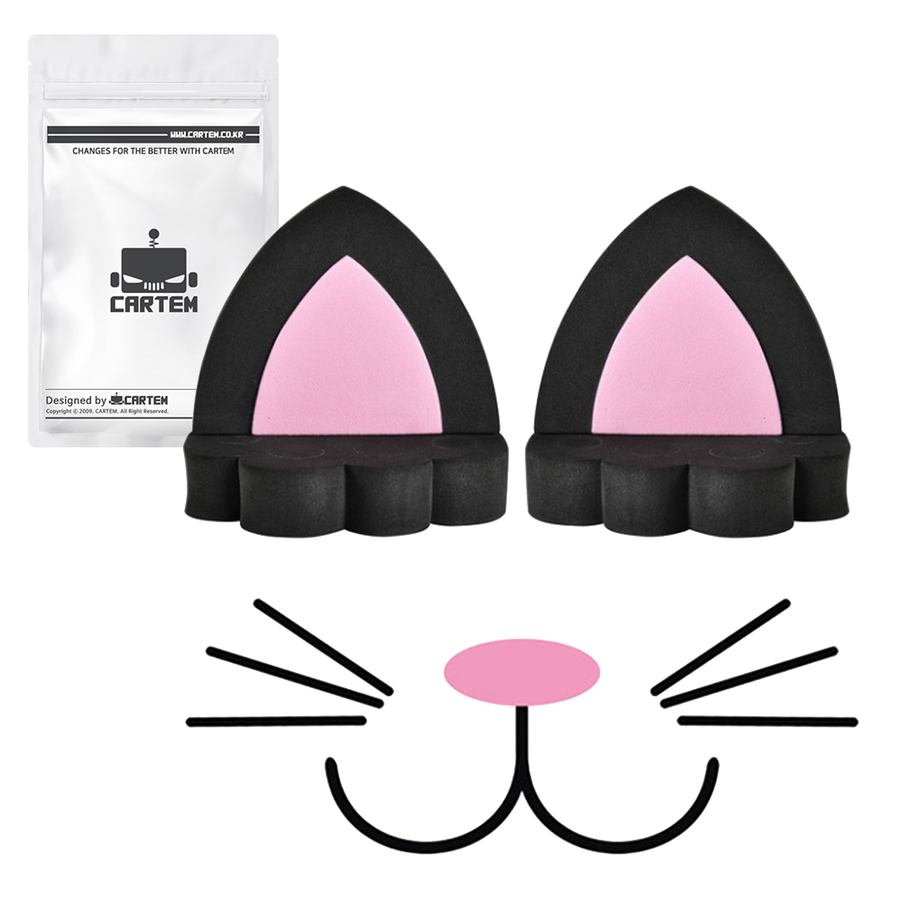 카템 마이냥 차량 입체 스티커 장식 세트 CT415, 블랙냥, 1세트 10,600원