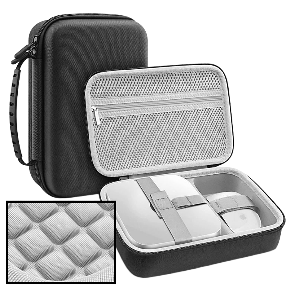 애플 맥미니 보관 케이스 M4 프로 컴퓨터 휴대용 가방 하드쉘 충격 방지 파우치, 1개, 블랙 27,900원