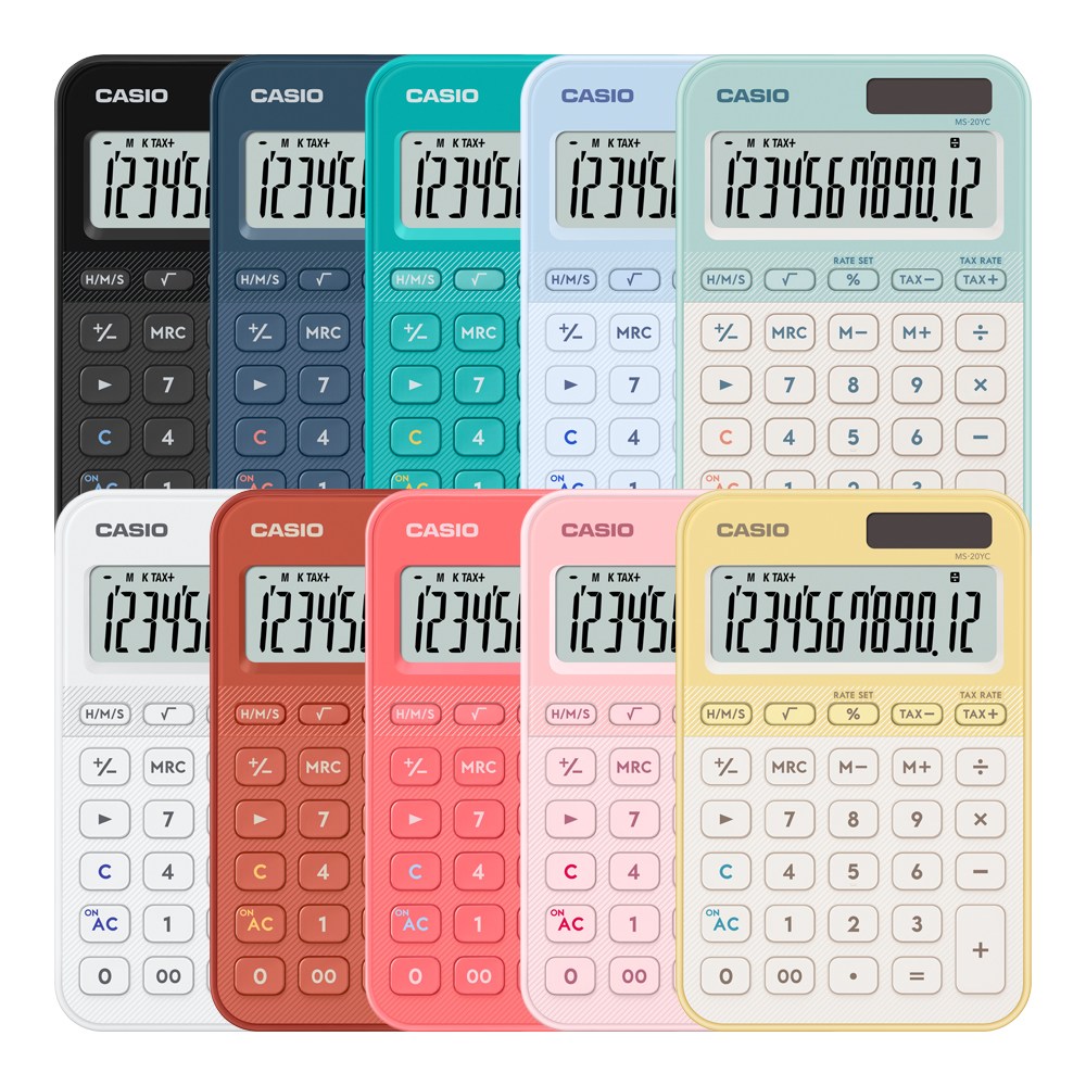 카시오 계산기 MS-20YC 미니 신모델 휴대용 본사정품, 라이트그린 18,500원