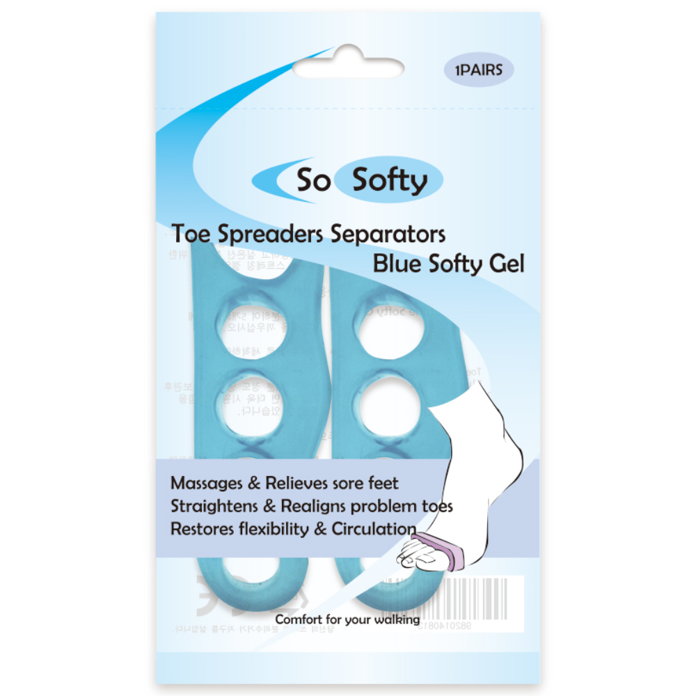 쏘소프티 포렉스 실리콘 발가락 벌리개 블루 Free, 1개 18,100원