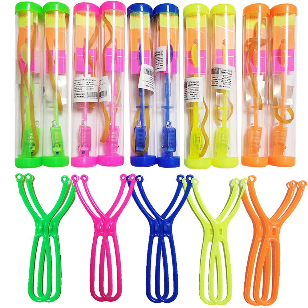 해피아이 LED 불빛 낙하산 새총 통 5종 10p, 혼합 색상, 1개 8,030원