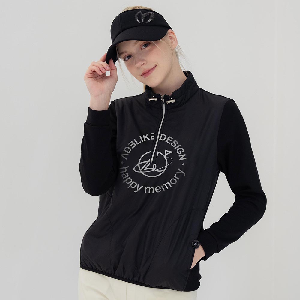 아델라이크  여성 골프웨어  3XL 여성 파크골프옷 겨울 스마일 티셔츠 여성 골프티셔츠 겨울 기모골프티셔츠  빅사이즈 골프의류 기모 여성골프상의 2XL 윈드브레이커 방풍 88,000원