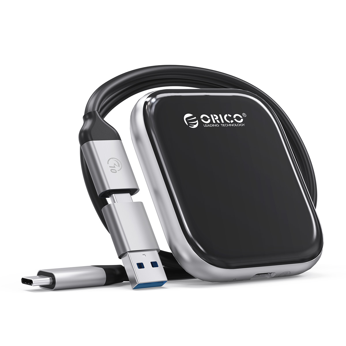 오리코 USB 3.2 Gen2 C타입 심플 비즈니스 휴대용 SSD 외장하드 A5PLUS, 블랙, 4TB 588,000원