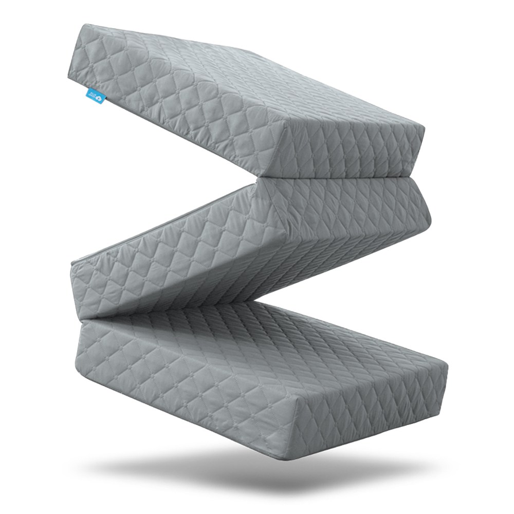 블루몽 3단 접이식 매트리스 국내생산 탄탄한 토퍼 생활방수, 그레이, 7cm 107,000원