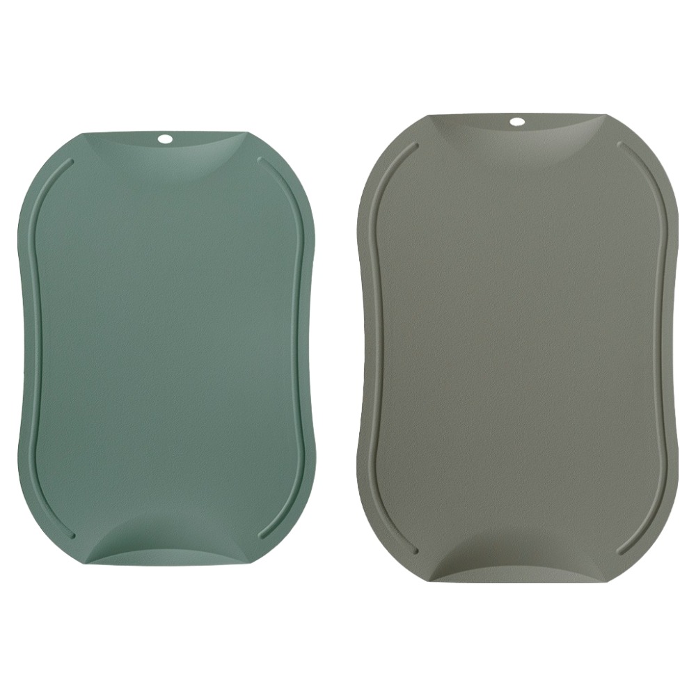 도블레 국내산 칼집나지 않는 항균 도마 2종 세트, 세이지그린, 카키, 1세트 43,600원