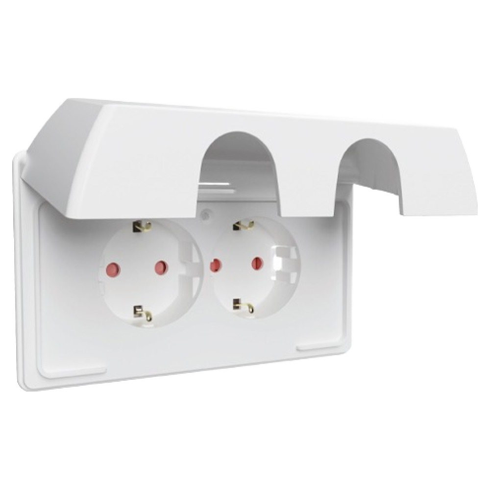르그랑 아펠라 Simple 방우 2구 가로형 매입 콘센트 화이트 6,530원