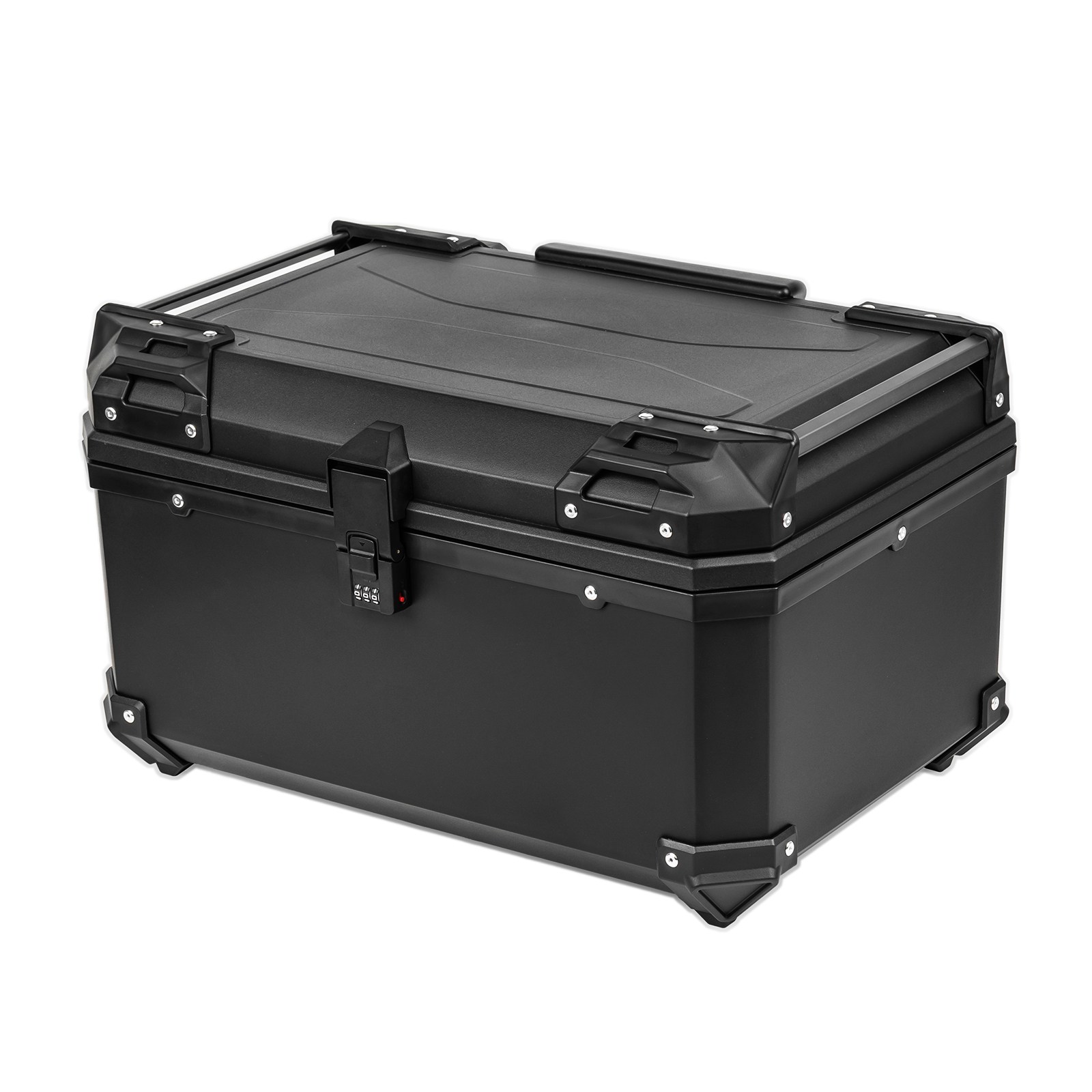 CUBLAND 오토바이 탑박스 65L 등받이 배달통 ABS 슈퍼커브 PCX NMAX 호환, 블랙 159,800원