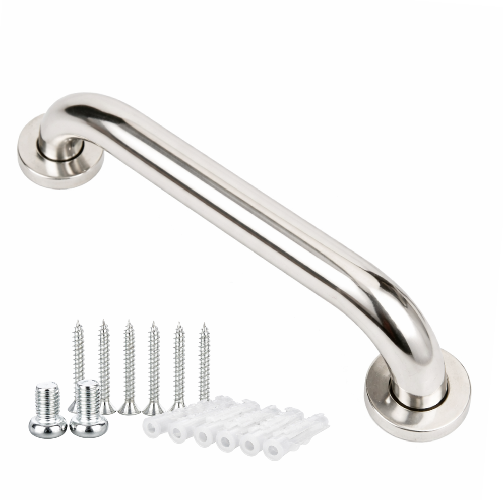 스테인리스 욕실 안전바 화장실 손잡이 미끄럼방지 벽부형 보조손잡이, 실버, 1개 13,100원