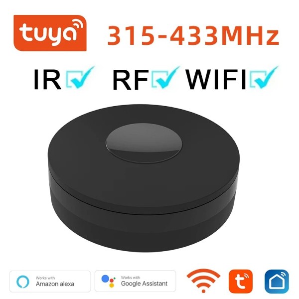 Tuya-스마트 와이파이 RF433 IR 원격 제어 스마트 홈 에어컨 모든 TV 지원 알렉사 구글 어시스턴트 음성 제 21,200원