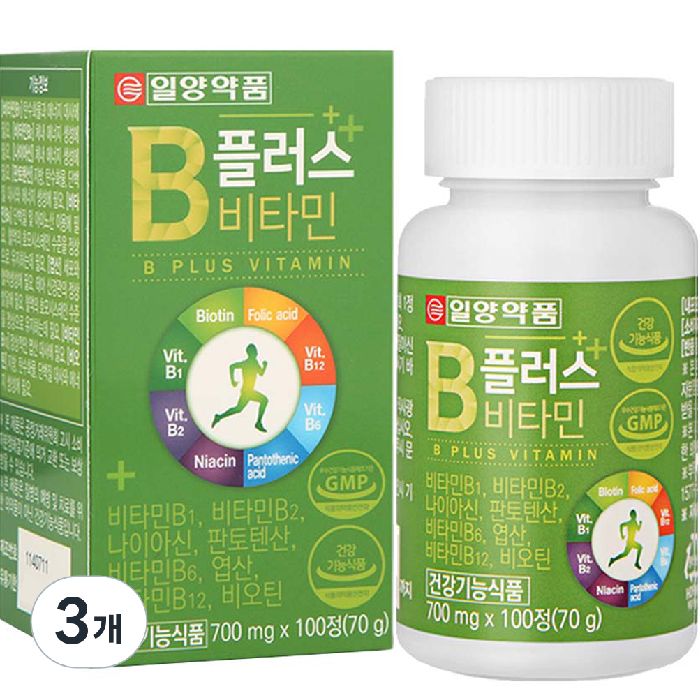일양약품 B 플러스 비타민 70g, 100정, 3개 54,080원