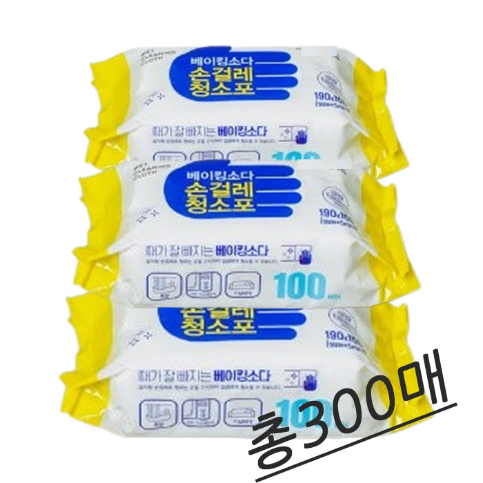 베이킹소다티슈100매  걸레티슈 물걸레 청소포 7,990원